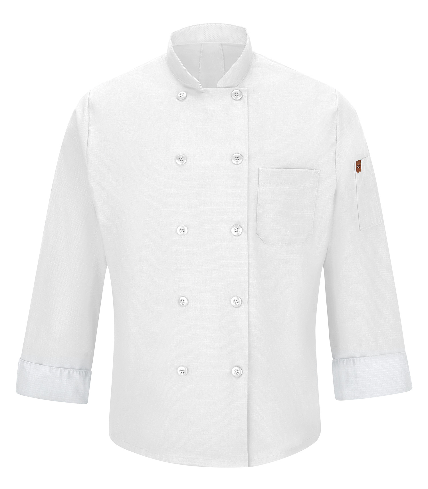 Red Kap® 042X RED KAP® CHEF DESIGNS® CHEF COAT WITH OILBLOK + MIMIX™. 042X - Special Order - XPRESS Feature Item — White