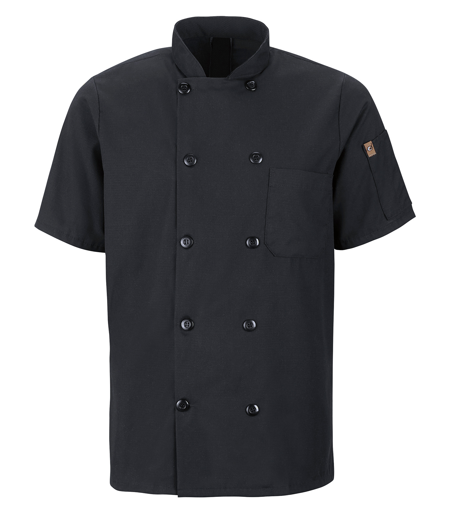 Red Kap® 046X RED KAP&reg; CHEF DESIGNS&reg; SHORT SLEEVE CHEF COAT WITH OILBLOK + MIMIX™