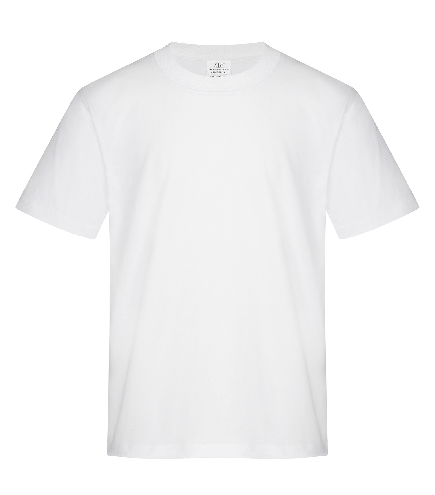 ATC™ Everyday Collection® ATC2000Y ATC™ EVERYDAY RING SPUN COTTON YOUTH TEE — White