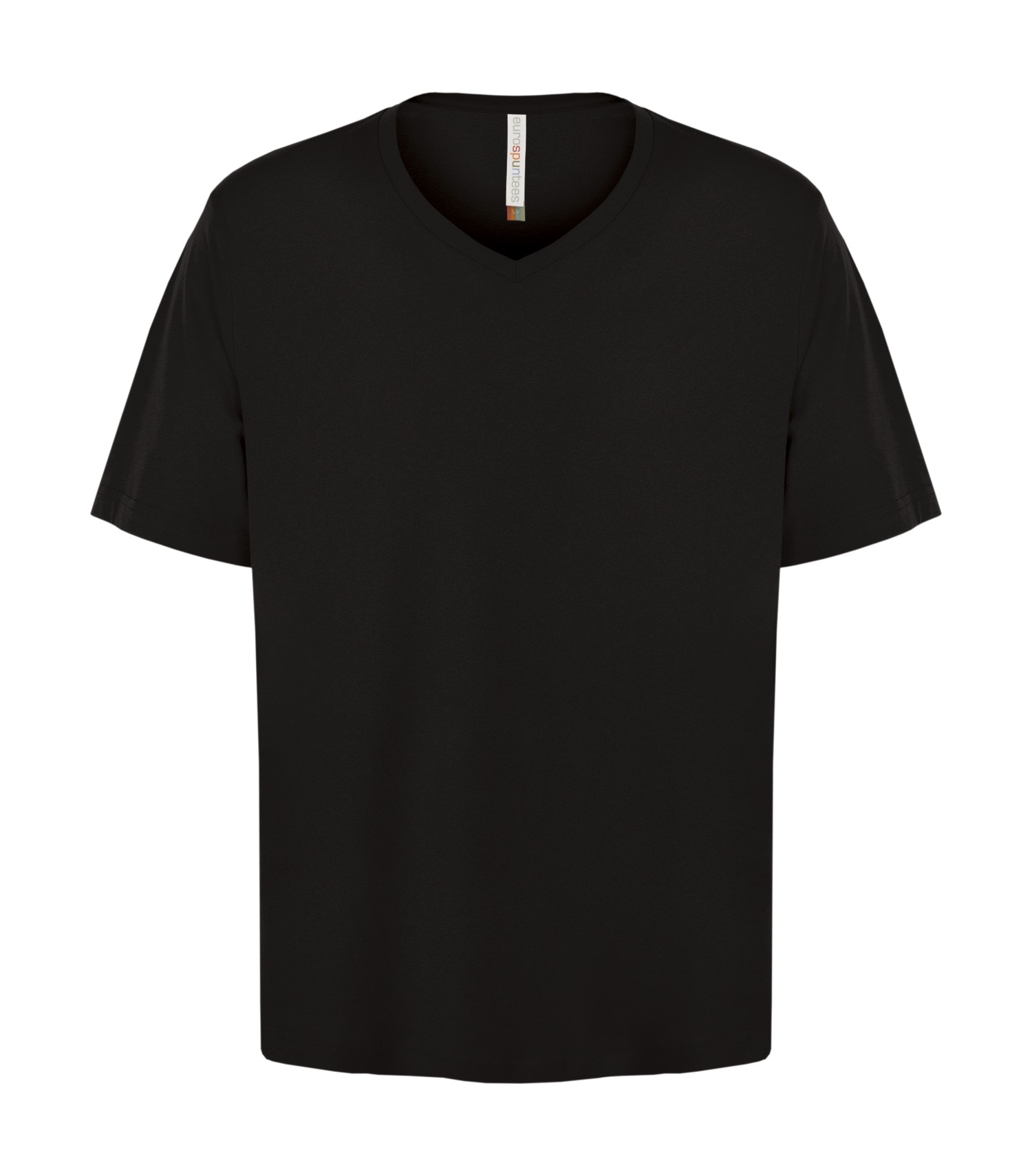 ATC™ EuroSpun® ATC8001 ATC™ EUROSPUN® RING SPUN V-NECK TEE — Black