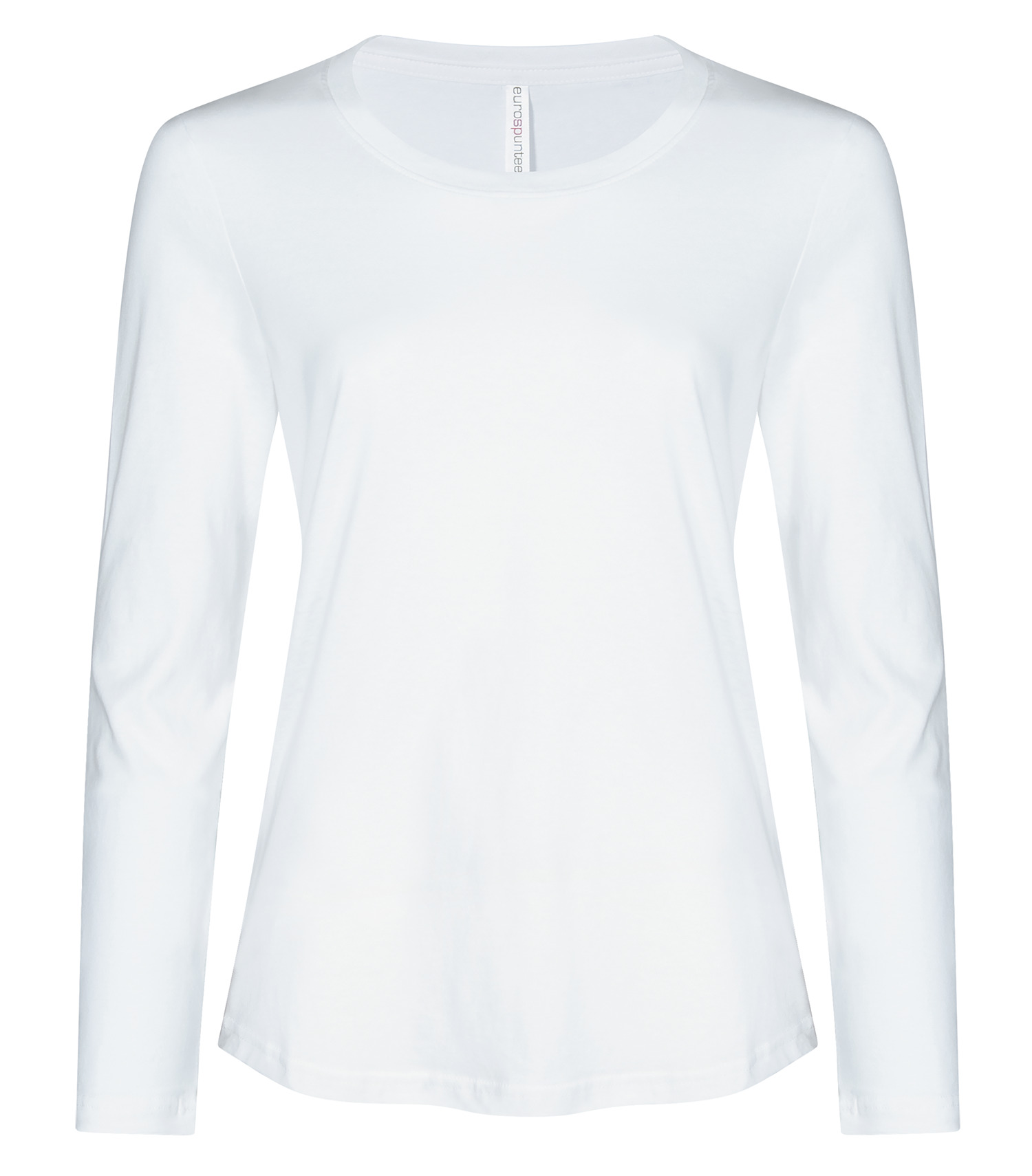 ATC™ EuroSpun® ATC8015L ATC™ EUROSPUN® RING SPUN LONG SLEEVE LADIES' TEE — White