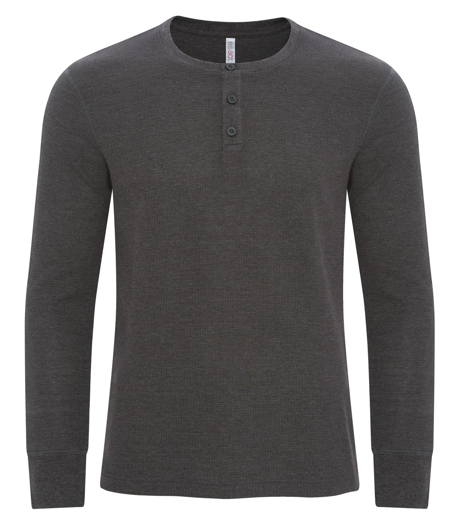 ATC™ ESACTIVE® ATC8064 ATC™ ESACTIVE® VINTAGE THERMAL LONG SLEEVE HENLEY — Charcoal Heather