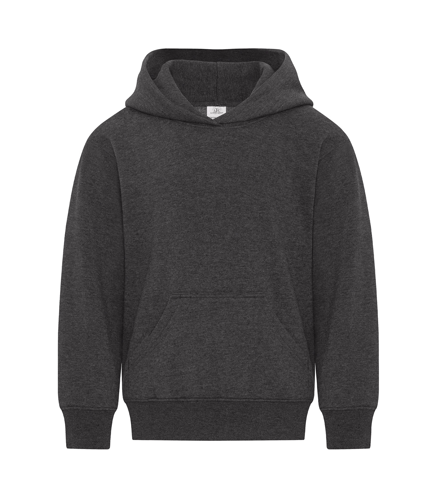 ATC™ Earth Wash® ATCY6500 ATC™ EARTH WASH® TOURBILLON FLEECE YOUTH HOODIE — Earth Black