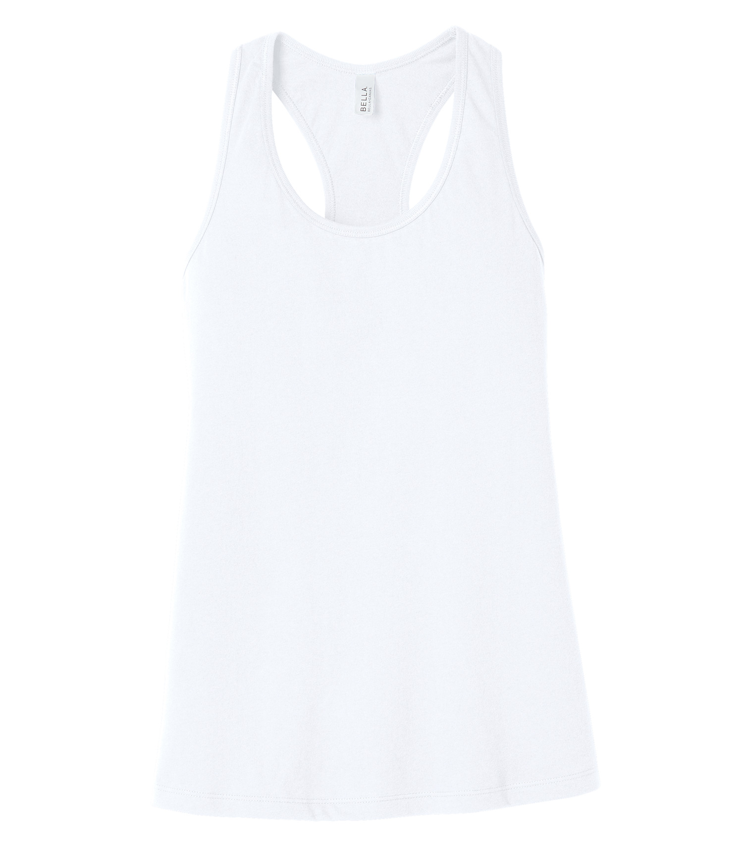 Bella + Canvas® BC6008 BELLA+CANVAS® WOMEN'S JERSEY RACERBACK TANK — White