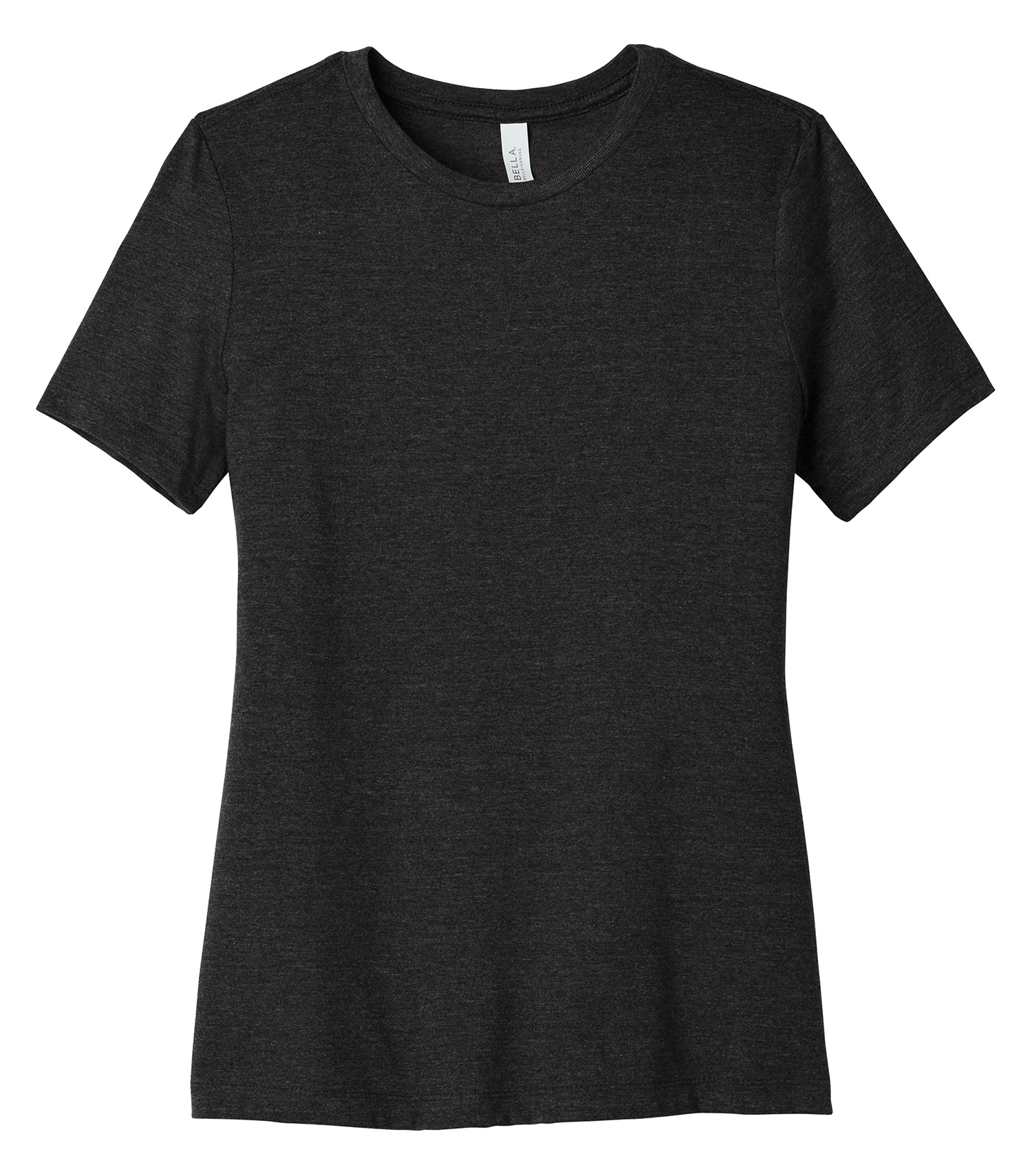 Bella + Canvas® BC6400CVC BELLA+CANVAS® WOMEN'S RELAXED HEATHER CVC SHORT SLEEVE TEE — Black Heather*