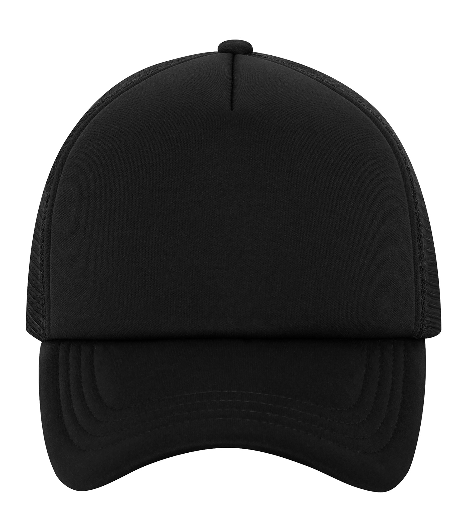 ATC™ 5-PANEL FOAM TRUCKER CAP — Black/Black