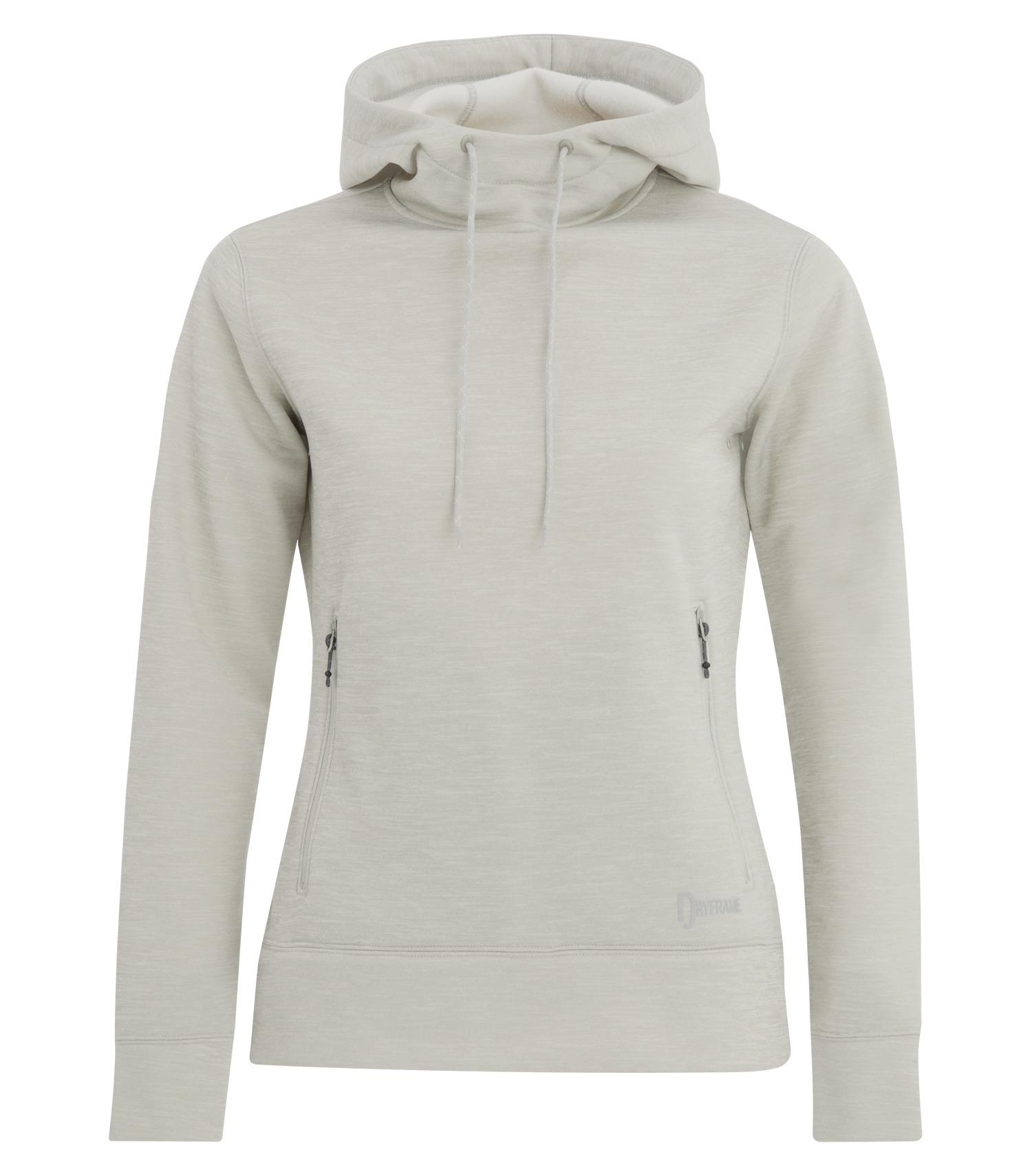 DRYFRAME® DRY TECH WATER RESISTANT FLEECE LADIES' PULLOVER HOODIE — Glacier Heather