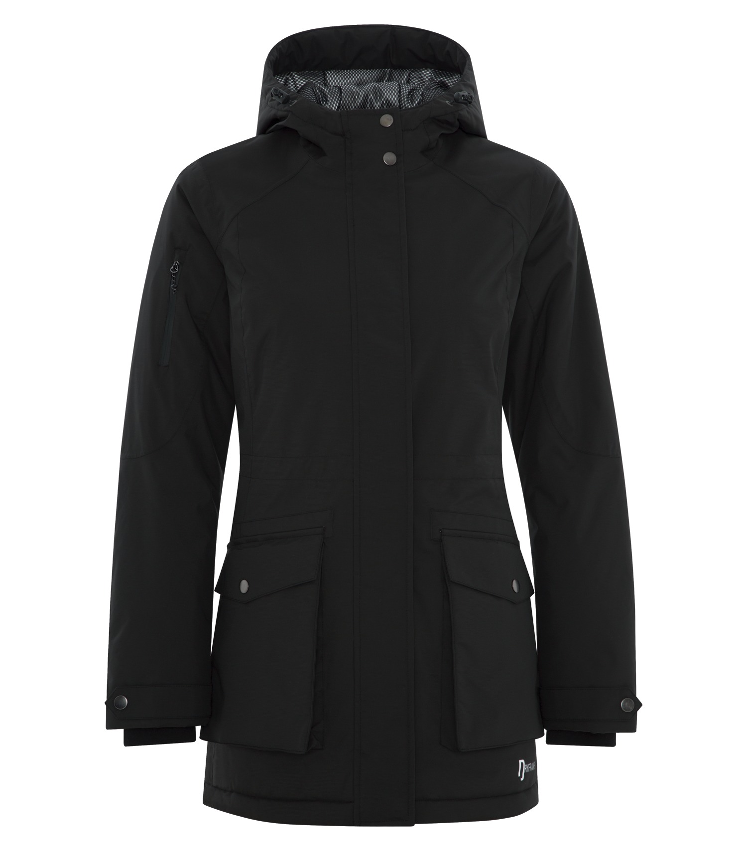 DRYFRAME® DRY TECH INSULATED WATERPROOF LADIES' PARKA — Black