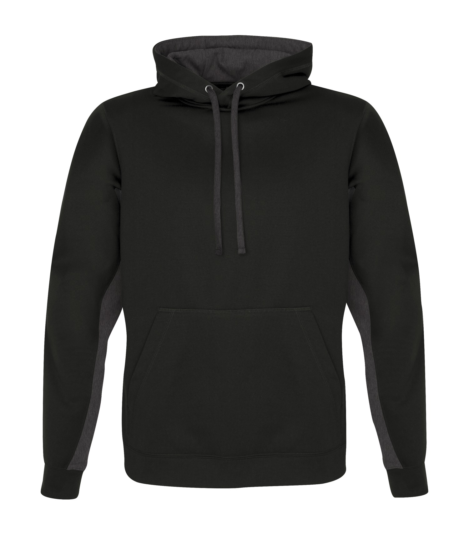 ATC™ GAME DAY™ FLEECE COLOUR BLOCK HOODIE — Black/Charcoal