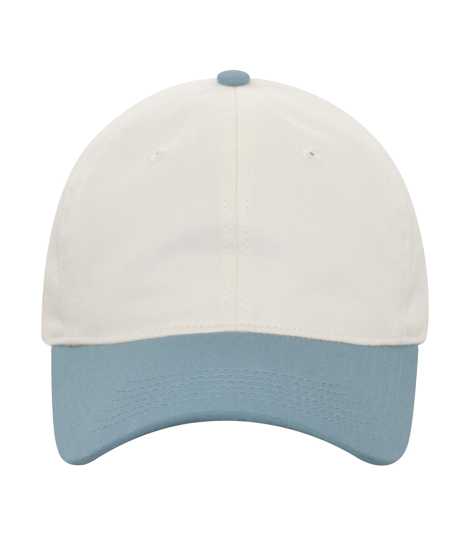 KOI® TWO TONE UNSTRUCTURED SNAPBACK CAP — Natural/Blue Mist