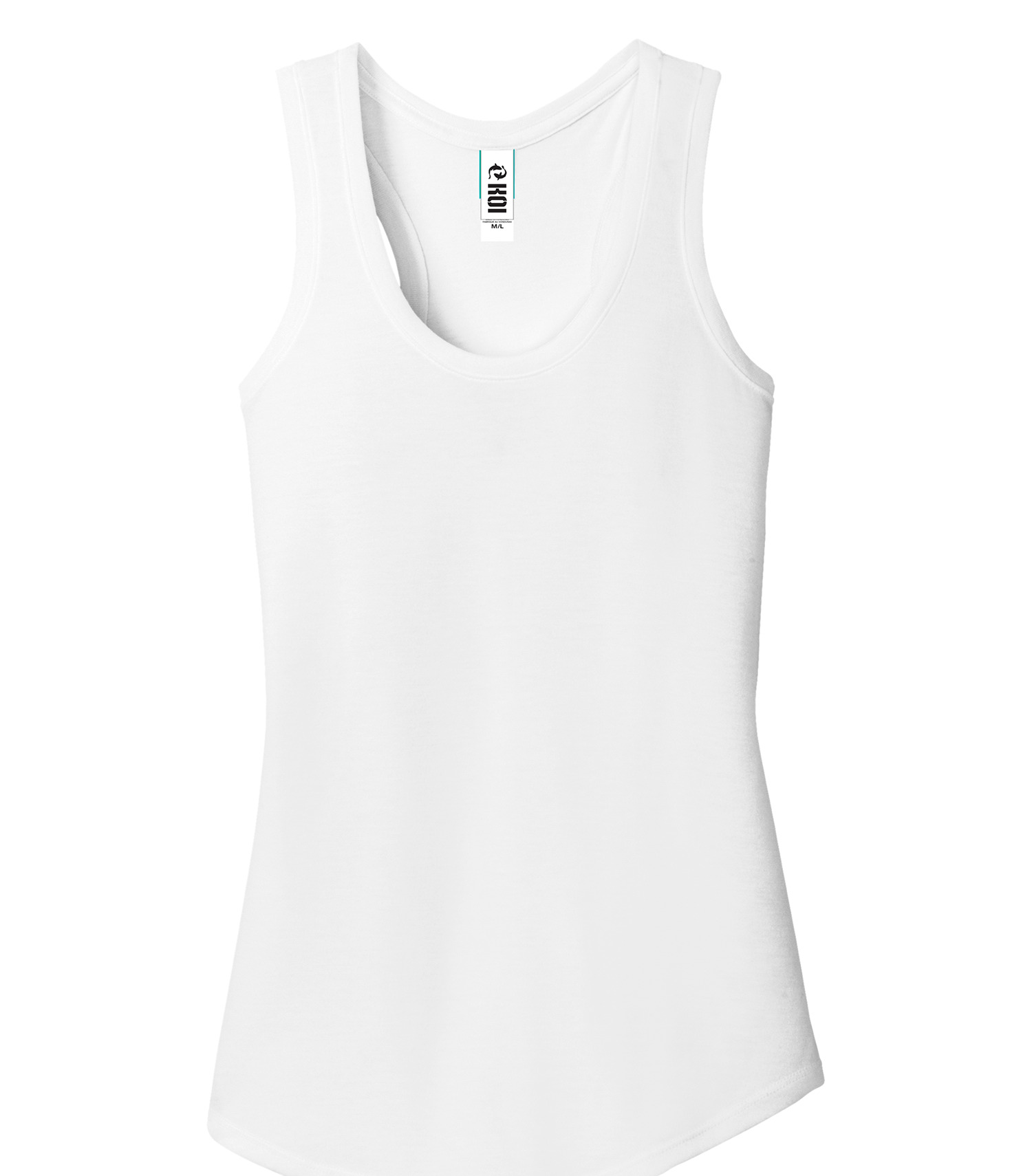 KOI® KOI8055L KOI® ELEMENT TRIBLEND RACERBACK LADIES’ TANK — White