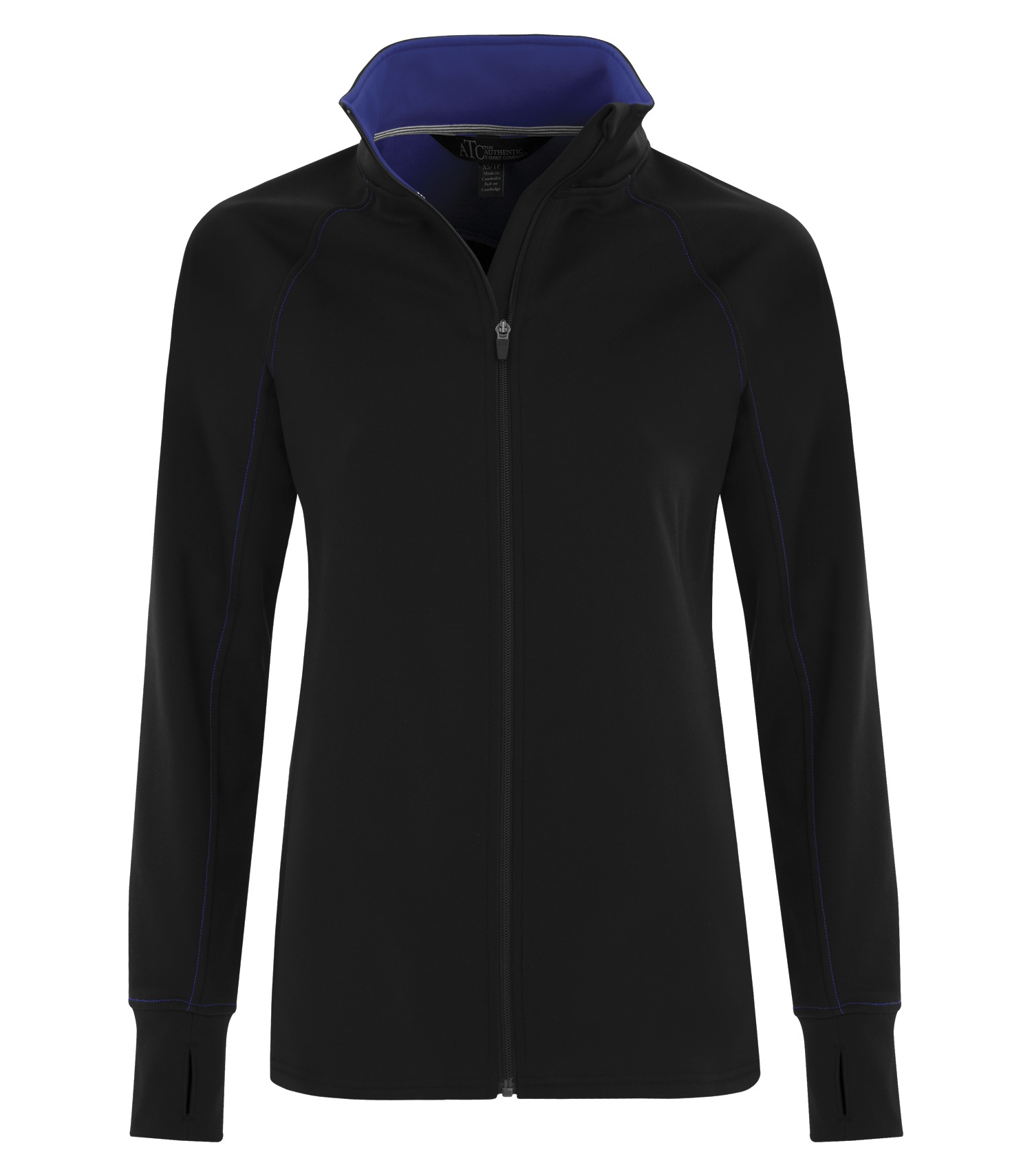 ATC™ L2021 DISCONTINUED ATC™ LIFESTYLE FLEECE FULL ZIP LADIES' SWEATSHIRT — Black/True Royal
