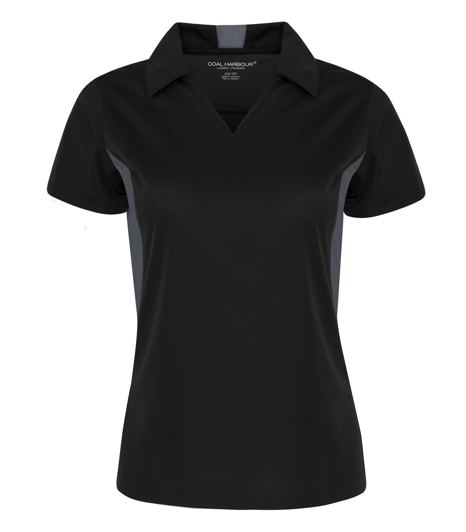 Coal Harbour® L4001 COAL HARBOUR® SNAG RESISTANT COLOUR BLOCK LADIES' POLO