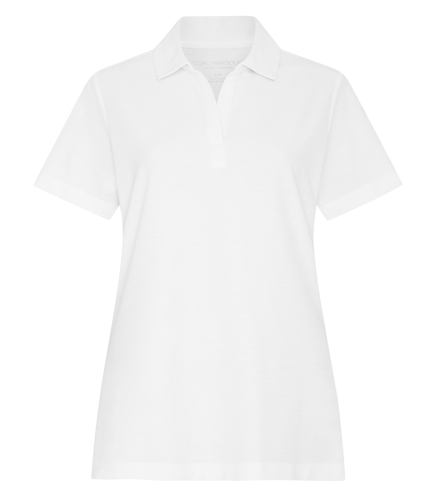Coal Harbour® L4046 COAL HARBOUR&reg; EVERYDAY BLEND LADIES’ POLO — White