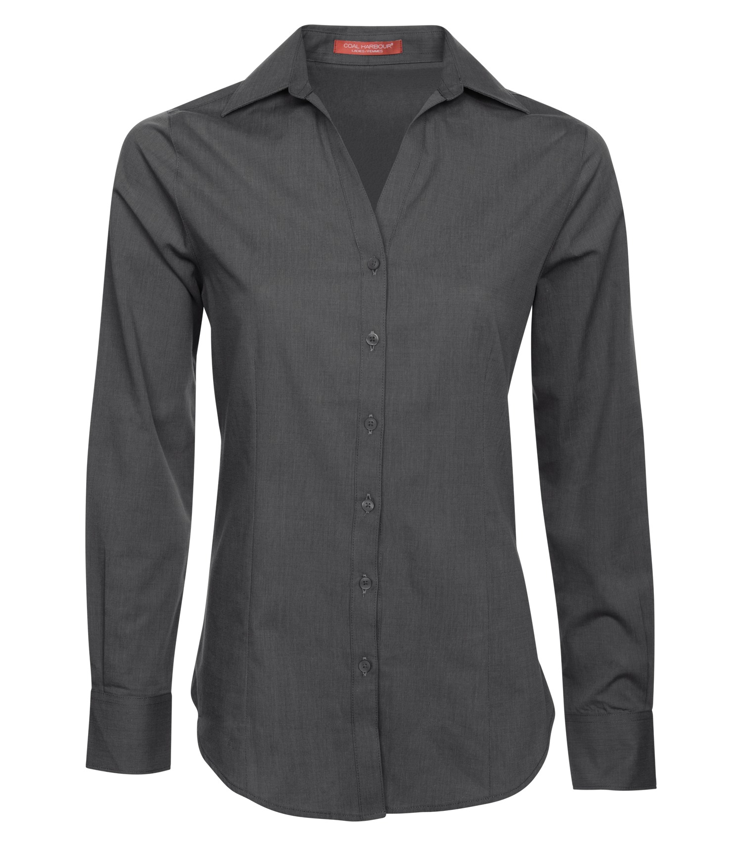 Coal Harbour® L6004 COAL HARBOUR® TEXTURED CROSSHATCH WOVEN LADIES' SHIRT
