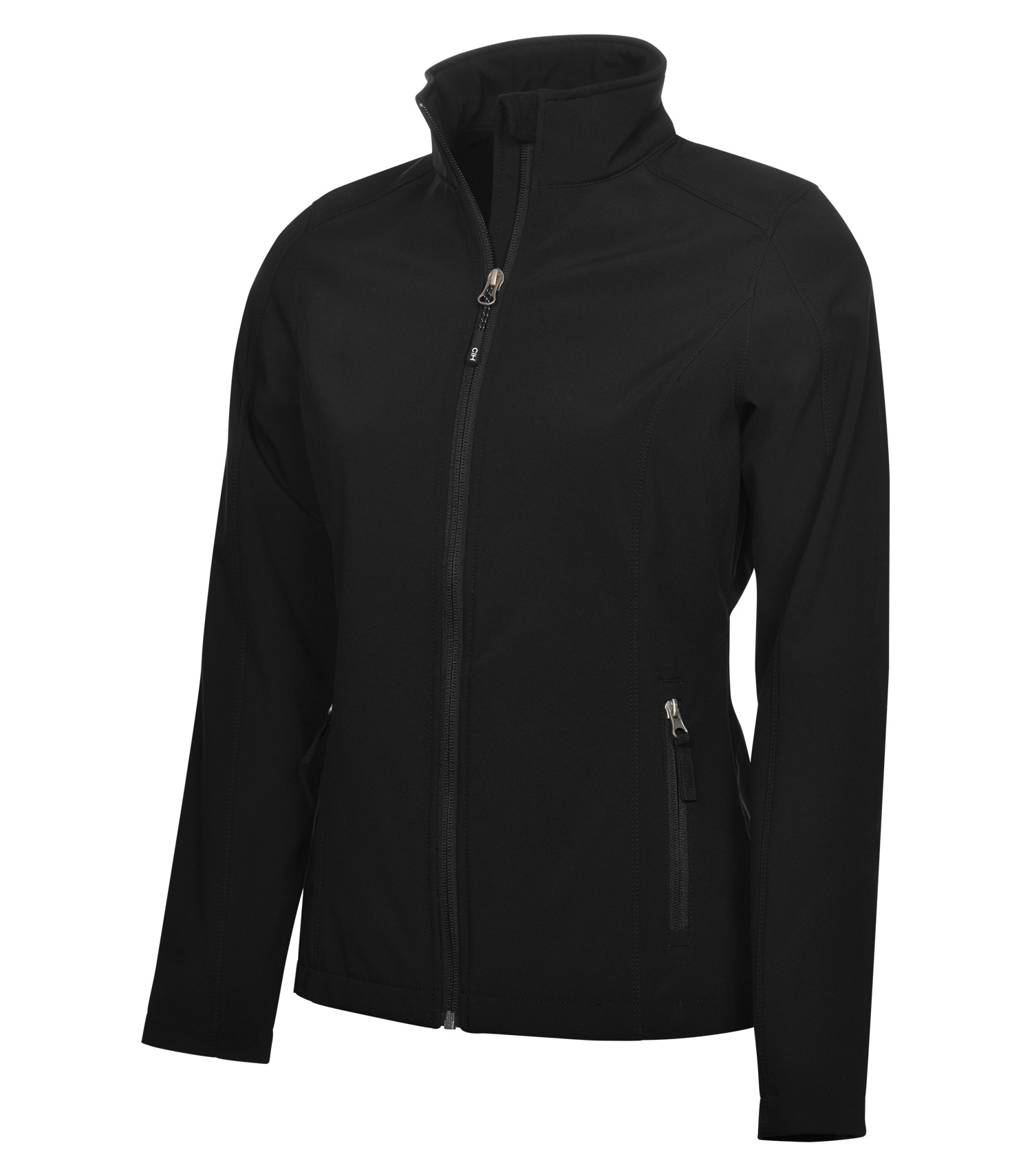 Coal Harbour® L7603 COAL HARBOUR® EVERYDAY WATER REPELLENT SOFT SHELL LADIES' JACKET — Black