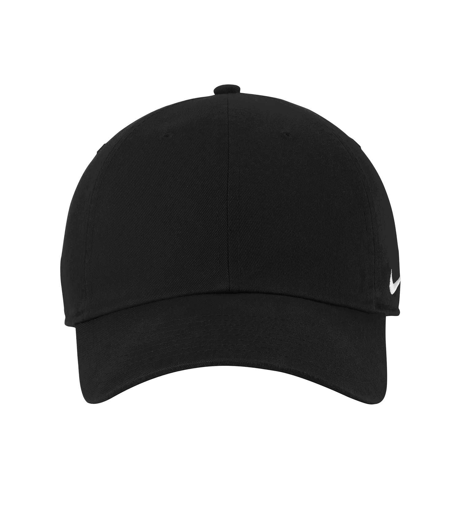 NIKE HERITAGE COTTON TWILL CAP — Black