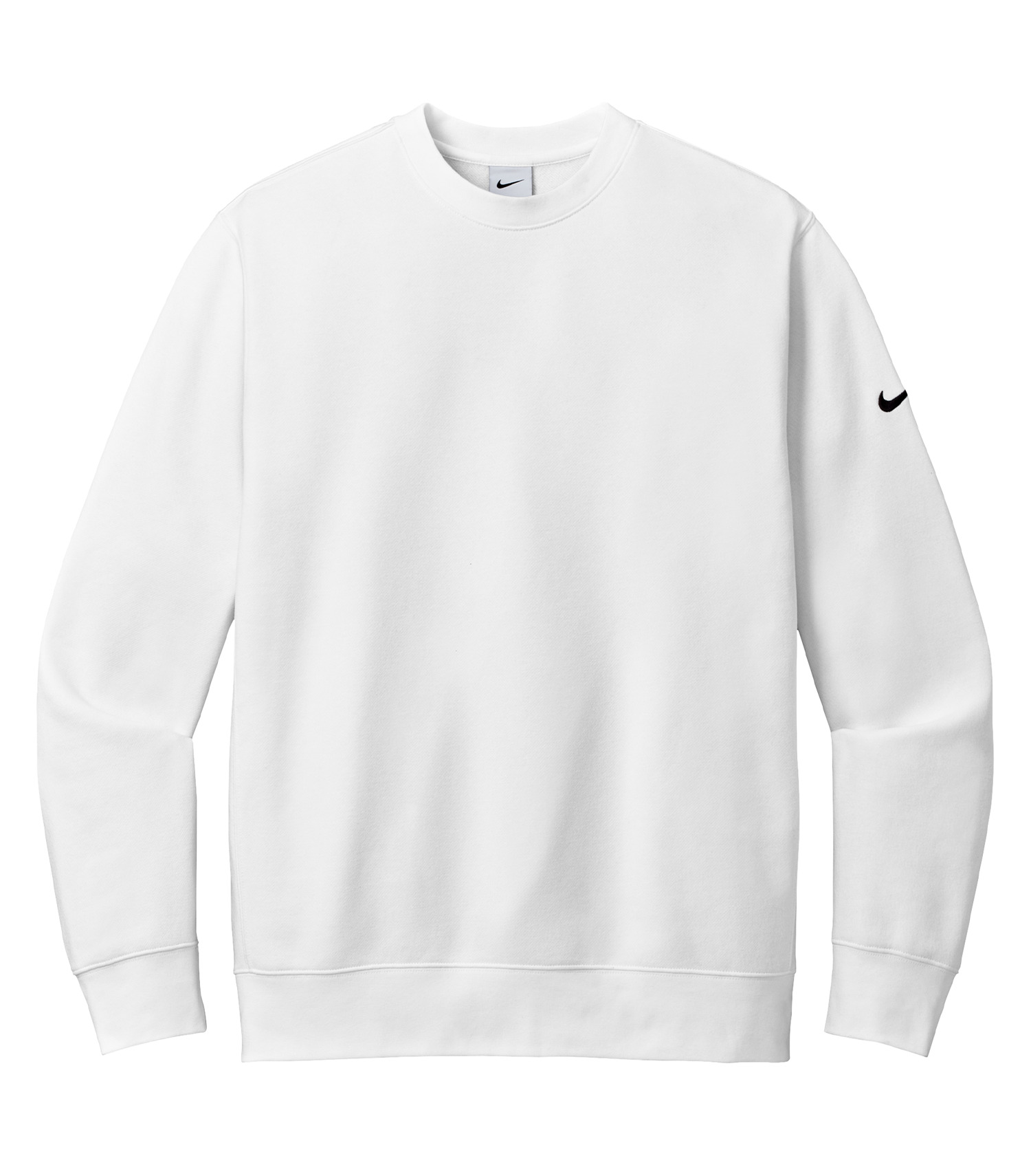 Nike NKFD9863 NIKE CLUB FLEECE SLEEVE SWOOSH CREW — White
