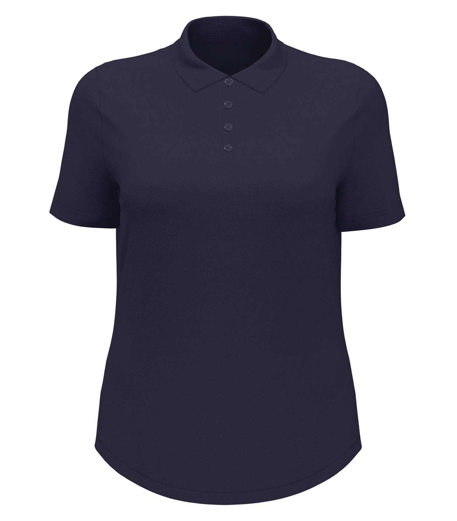 ORIGINAL PENGUIN&reg; SOLID LADIES' POLO — Black Iris Blue