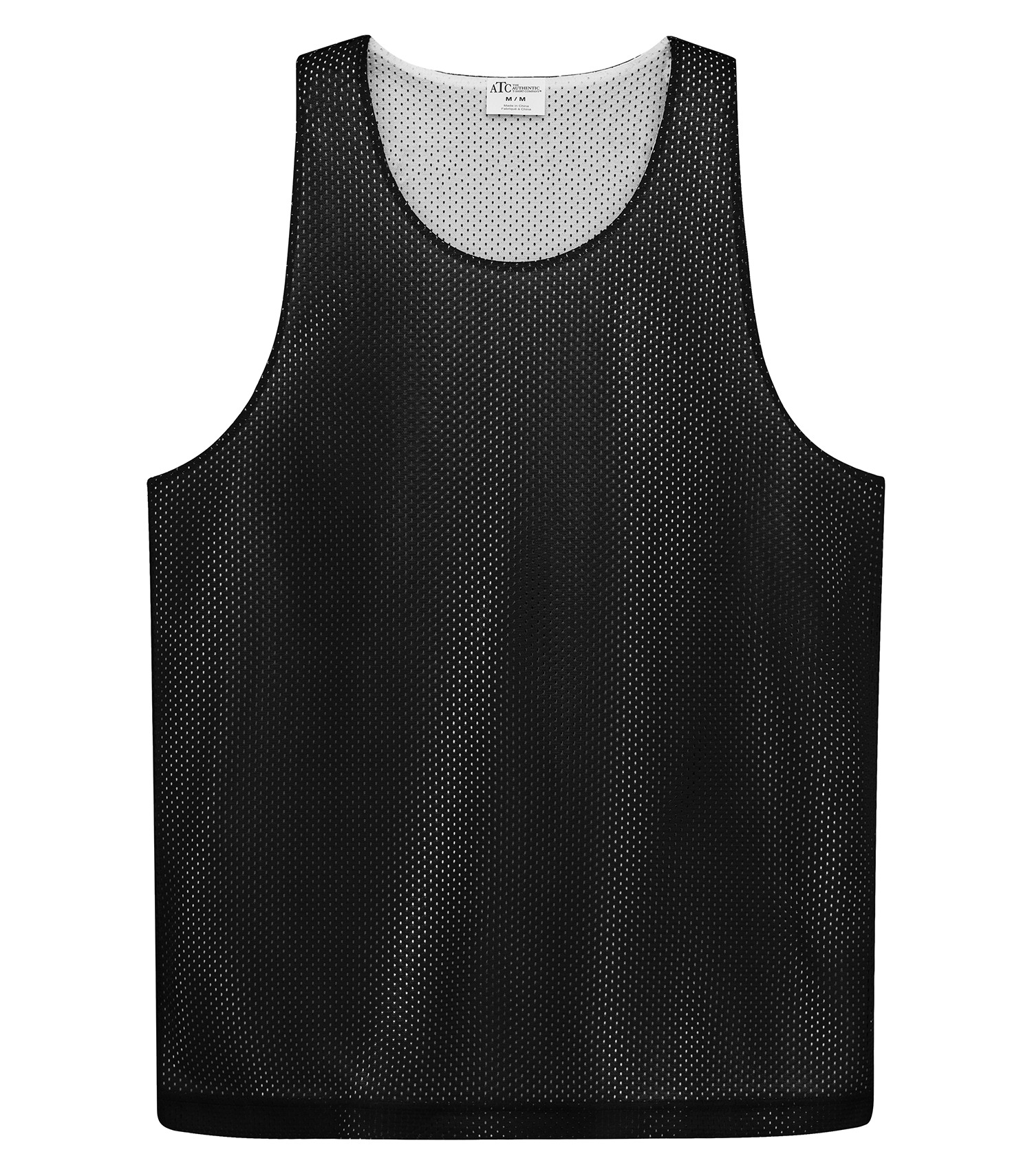 ATC™ PRO CLUB REVERSIBLE MESH TANK TOP — Black/White