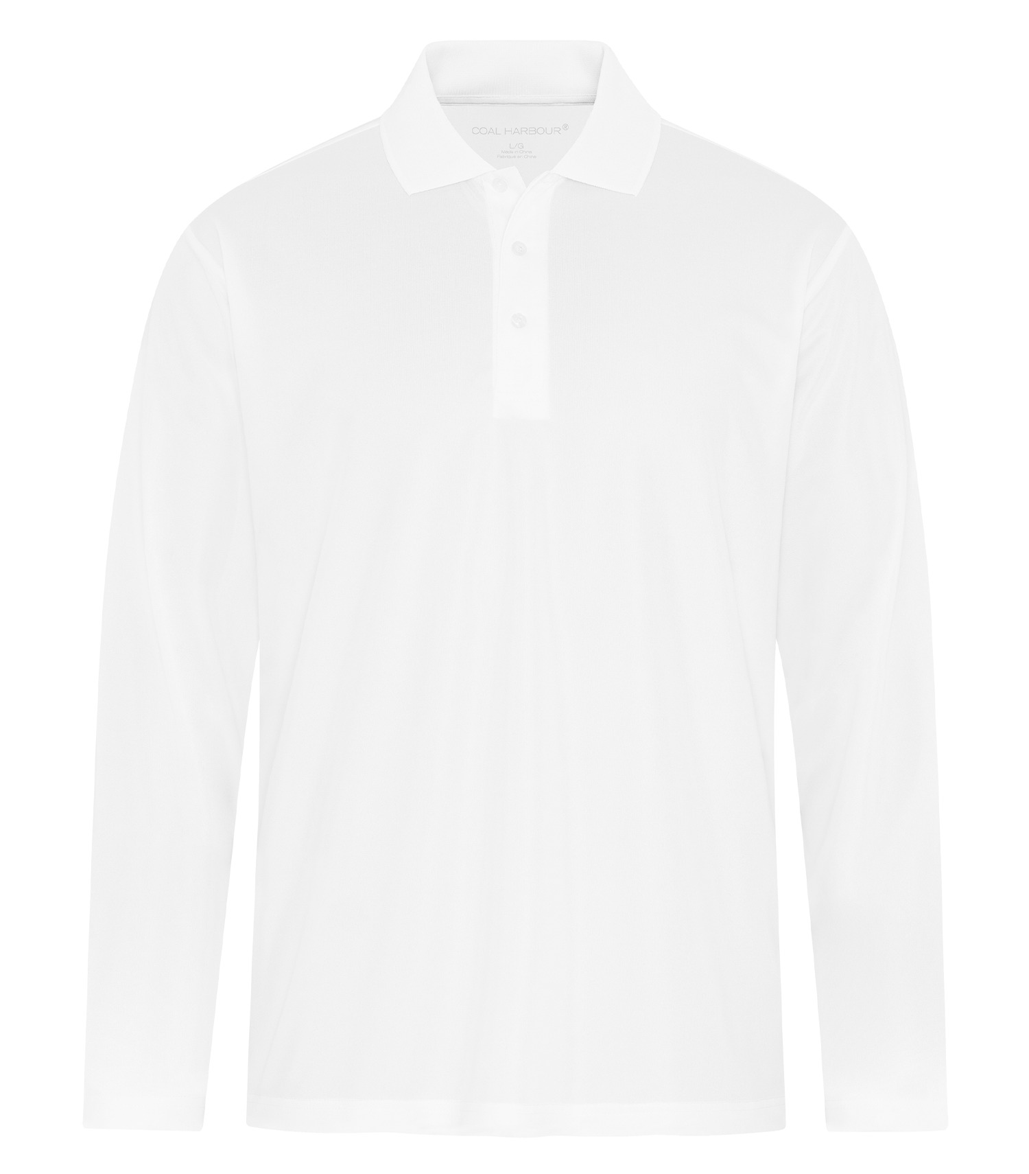 Coal Harbour® S365LS COAL HARBOUR&reg; EVERYDAY SNAG RESISTANT LONG SLEEVE POLO — White