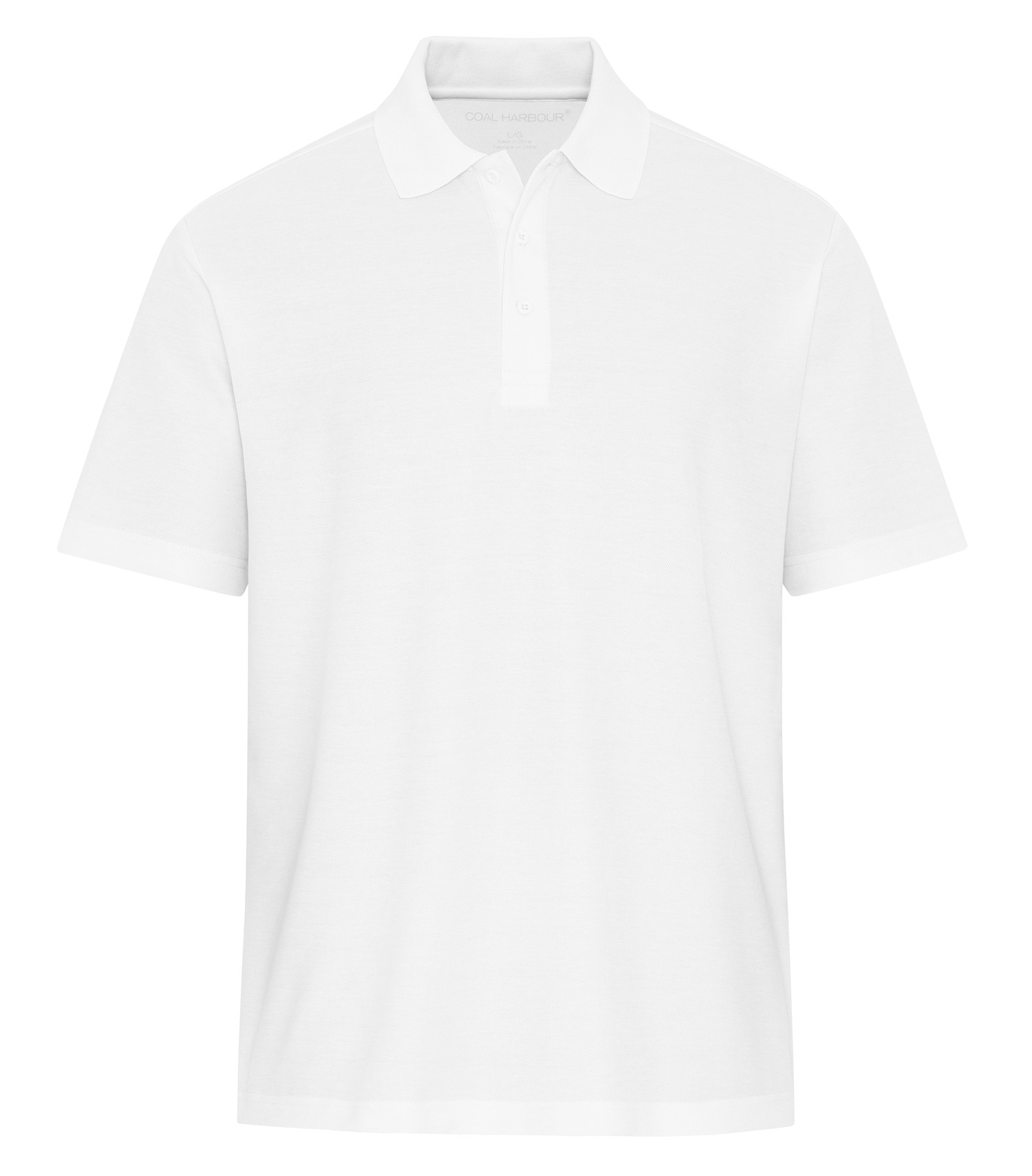 Coal Harbour® S4047 COAL HARBOUR® EVERYDAY CVC POLO — White