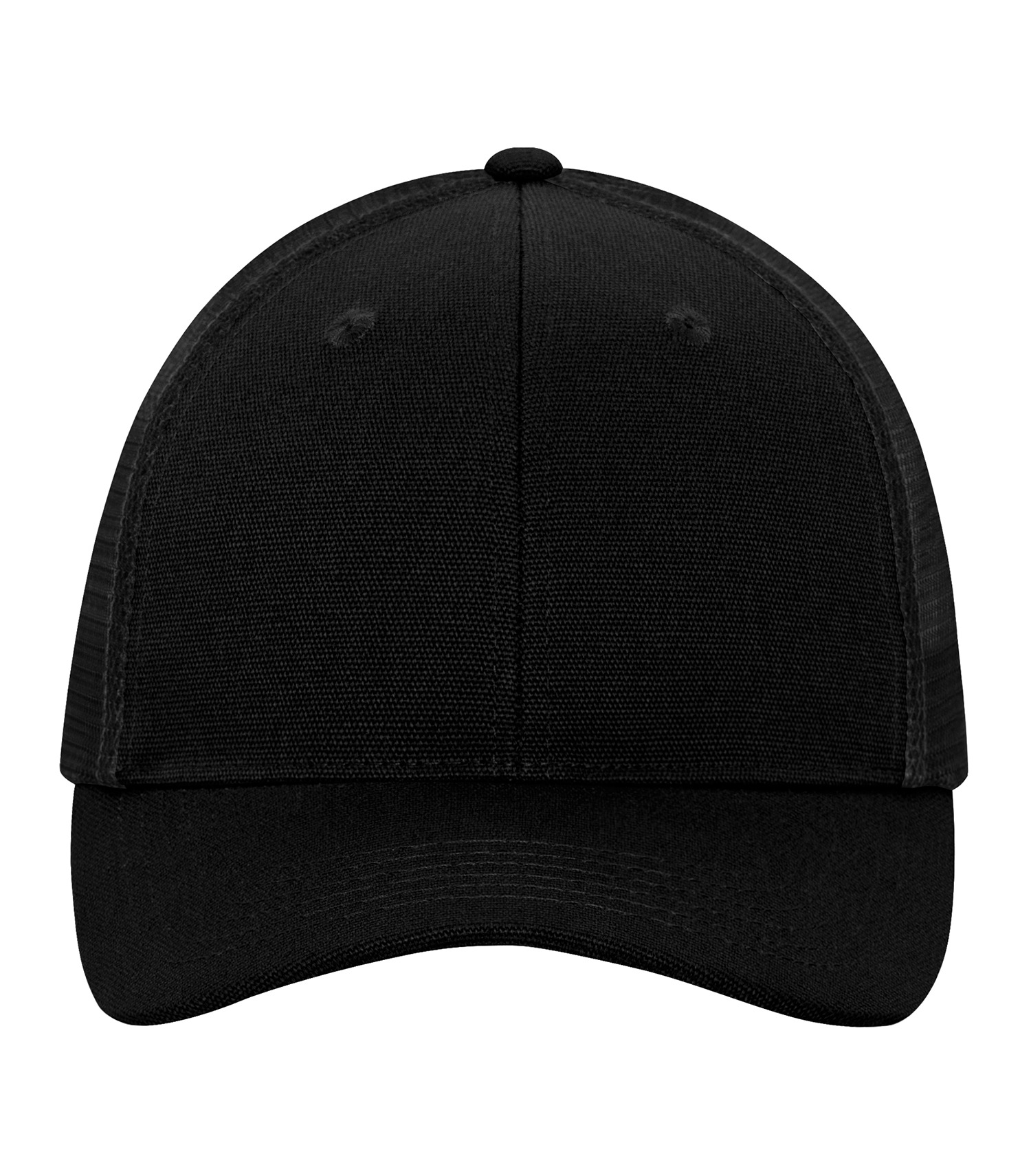 ATC WeRK™ CANVAS SNAPBACK TRUCKER CAP — Black/Black