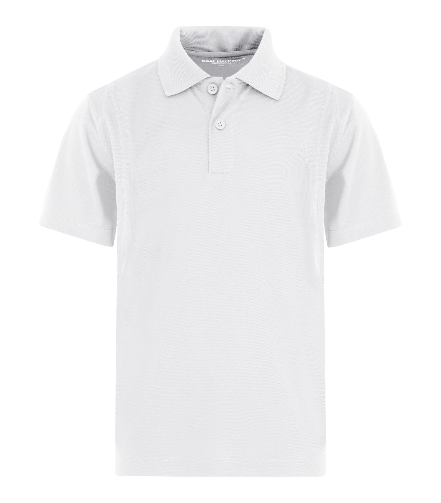 Coal Harbour® Y445 COAL HARBOUR® SNAG RESISTANT YOUTH POLO — White